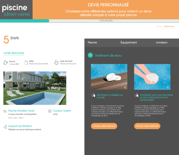 configurador de piscinas diseño web presupuestos